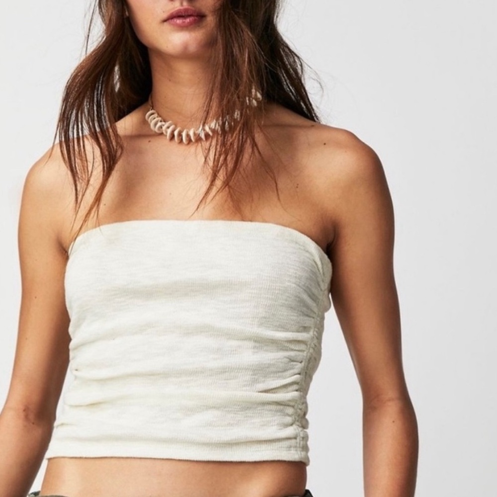 FREE PEOPLE Boulevard  EVENING CREAM Tube Top.